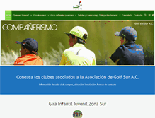 Tablet Screenshot of golfsur.com.mx